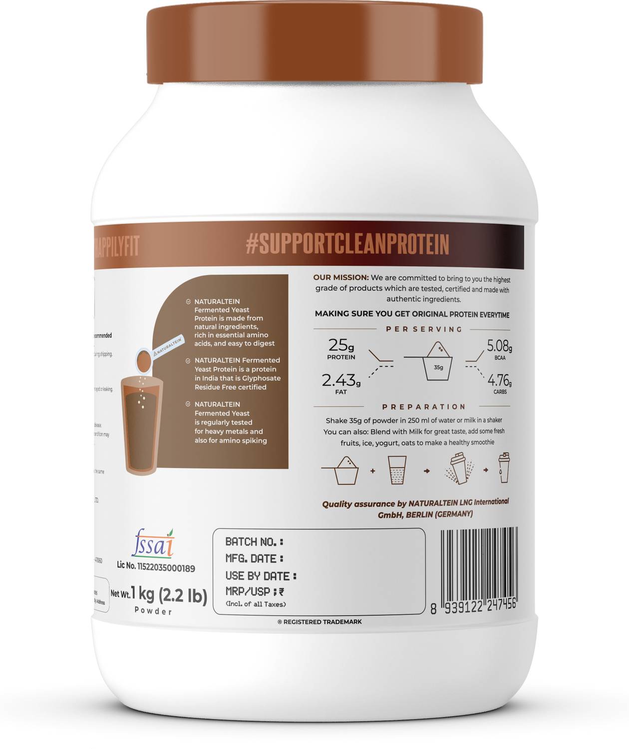 Naturaltein Fermented Yeast Protein Powder 25g - Image 3