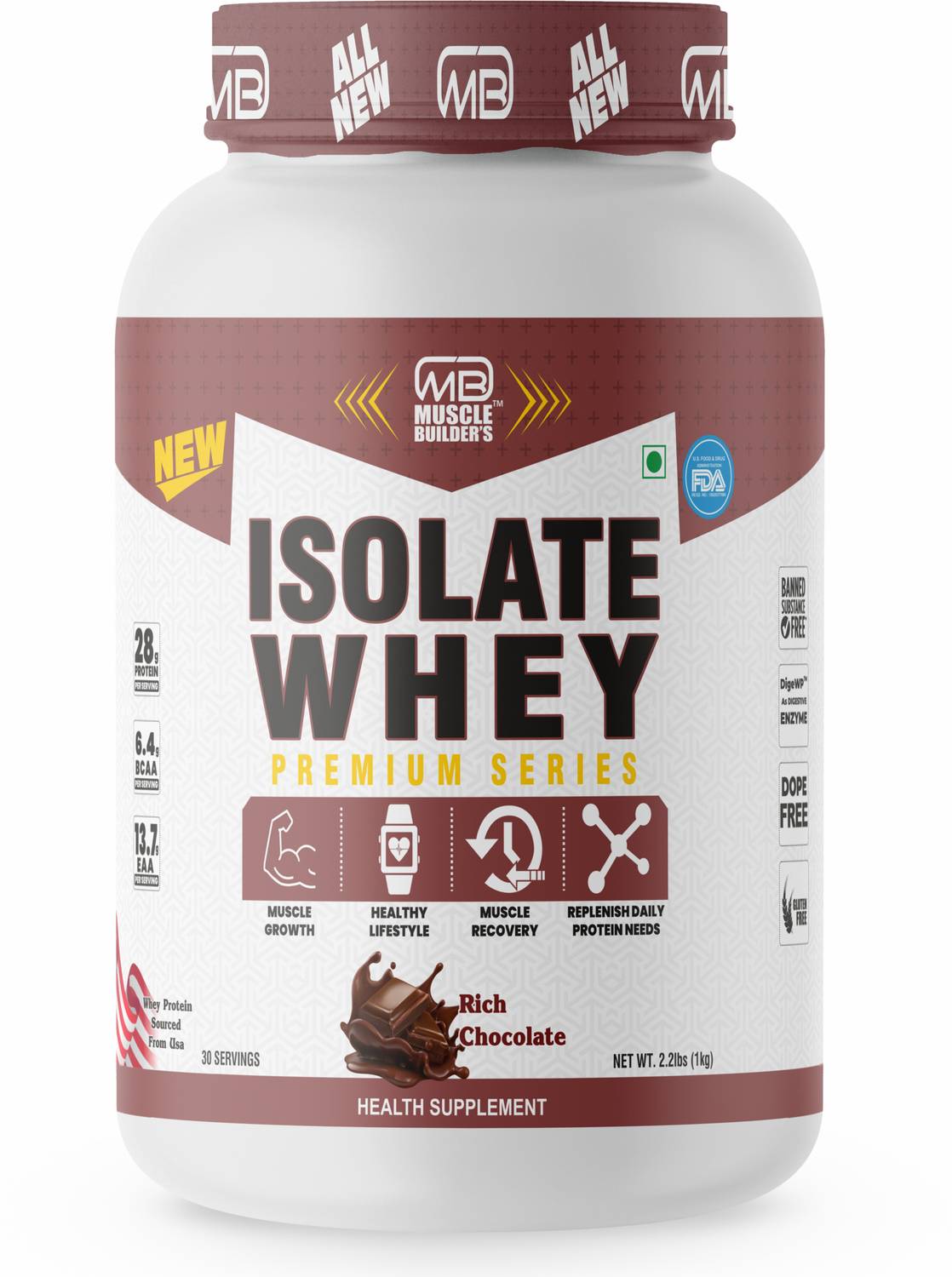 MB Muscle Builder's Pure Protein Isolate - Image 1