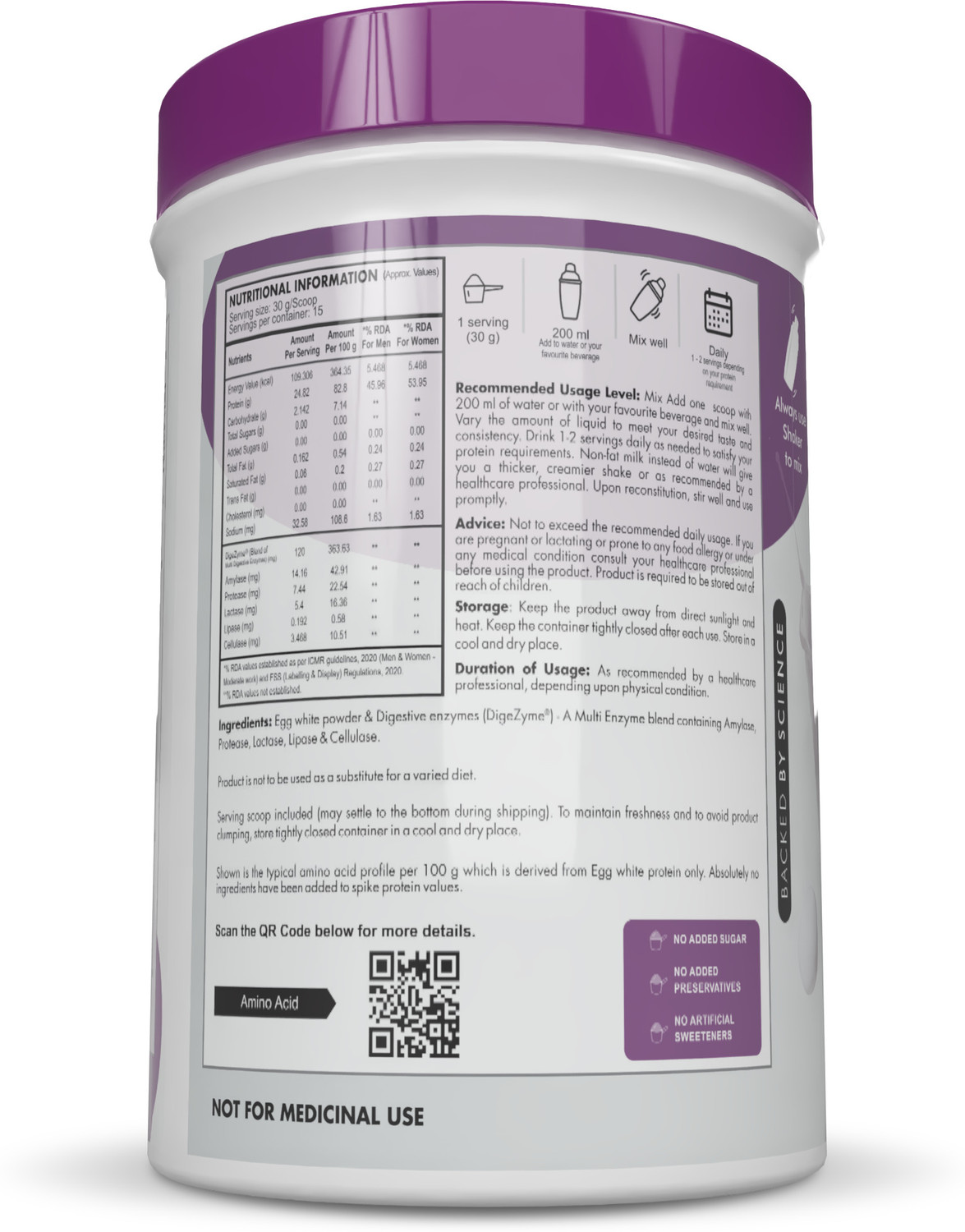 Image of HealthyHey Egg White Protein Lactose-free Protein Blends