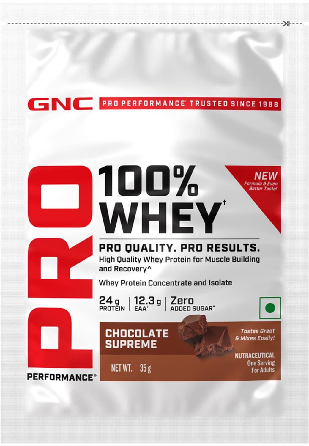 GNC Pro Performance 100% Whey Protein 35 g - Image 1