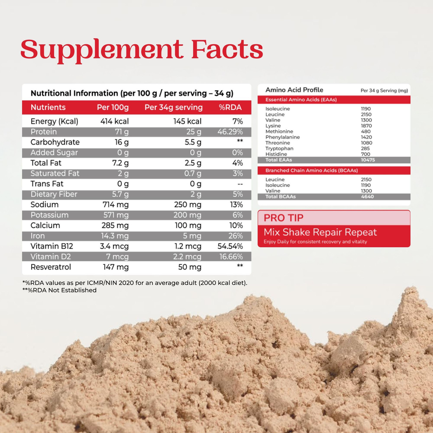 Image of Kapiissh 100% Natural Plant Based Protein Powder | Plant-Based Protein
