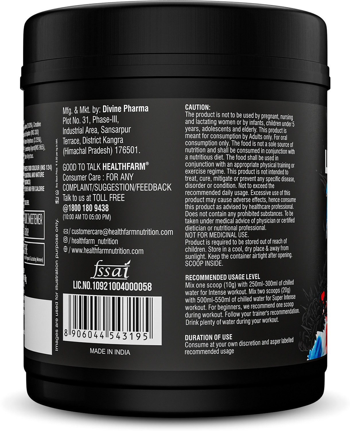 Image of HEALTHFARM Limitless Thprex Pre Workout