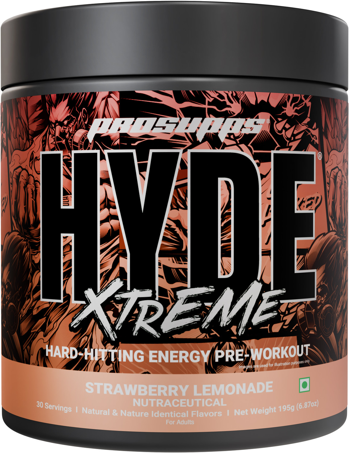 Image of PROSUPPS Hyde Xtreme 30 servings Pre Workout
