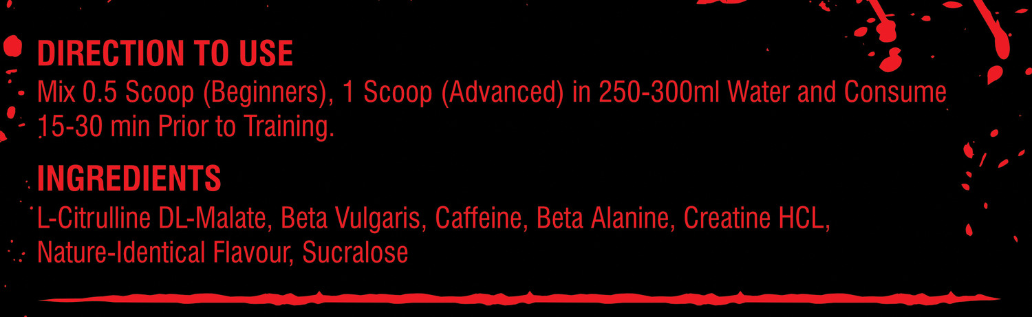 Image of Nutrition Planet Blood Shower Preworkout, 50 Servings Pre Workout
