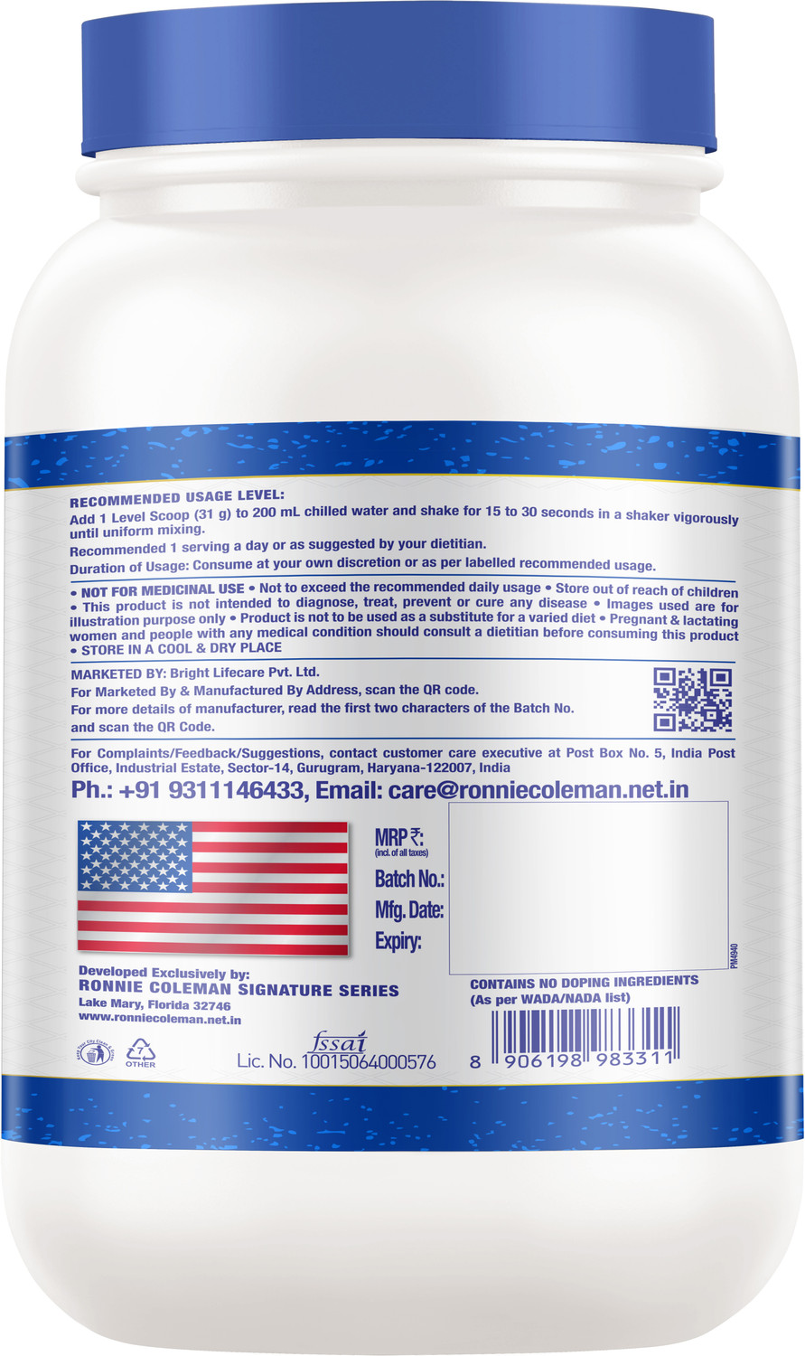 Image of Ronnie Coleman Signature Series Iso-Tropic Max | Premium Whey Isolate Powder Whey Protein (907 g, German Chocolate Cake)
