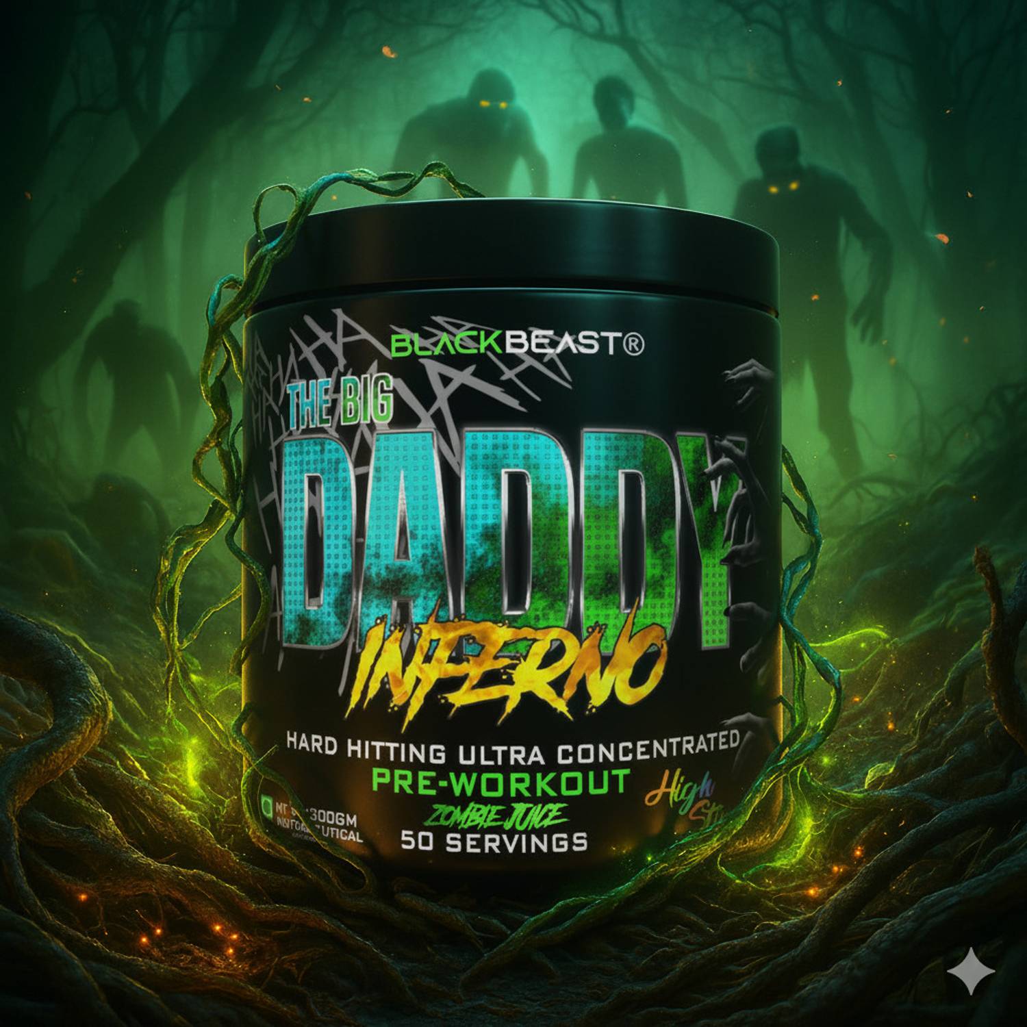 Black Beast Big Daddy Inferno Preworkout 50 Servings - Image 3