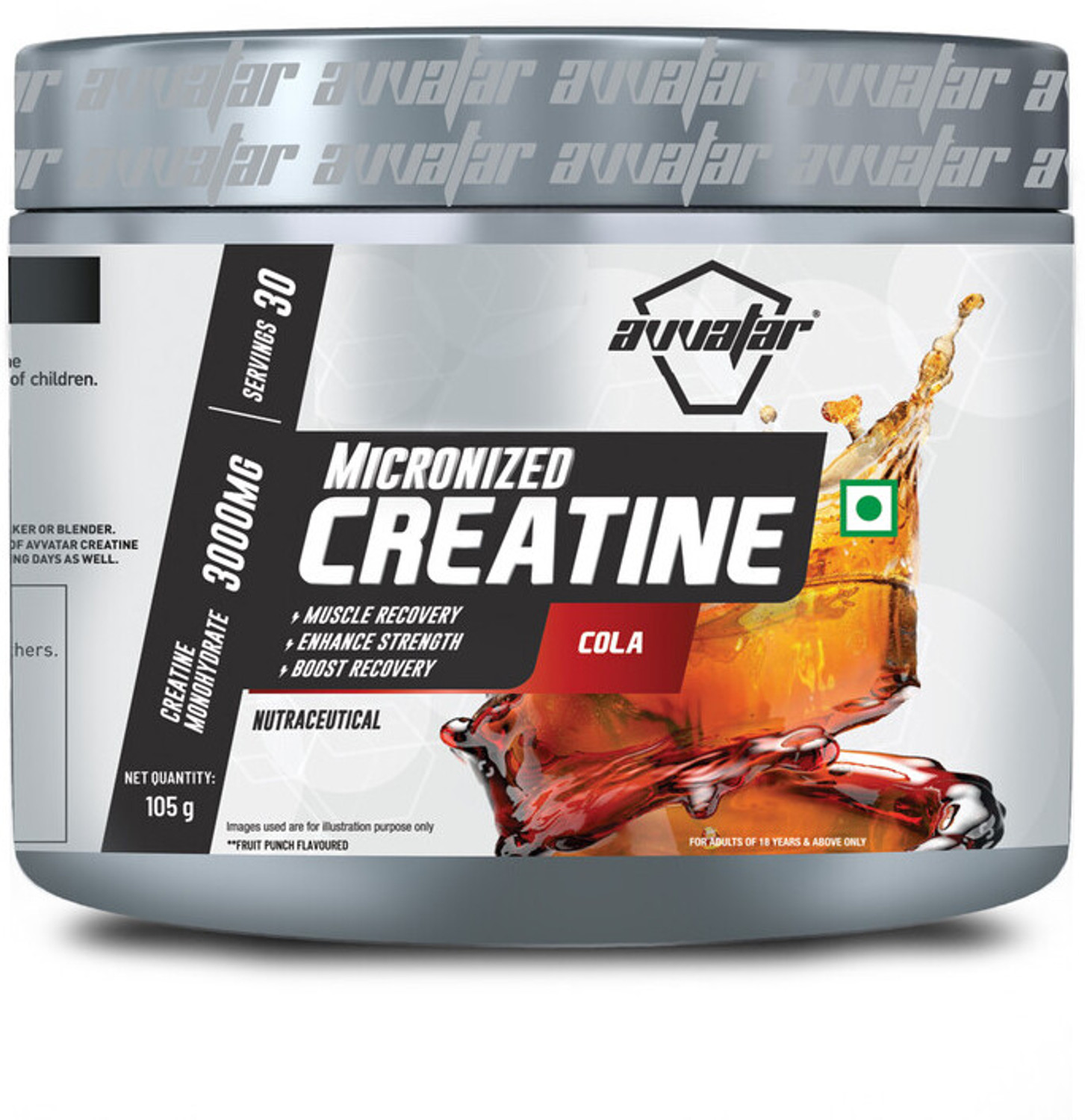 Image of Avvatar Micronised Creatine Monohydrate (Cola) Creatine