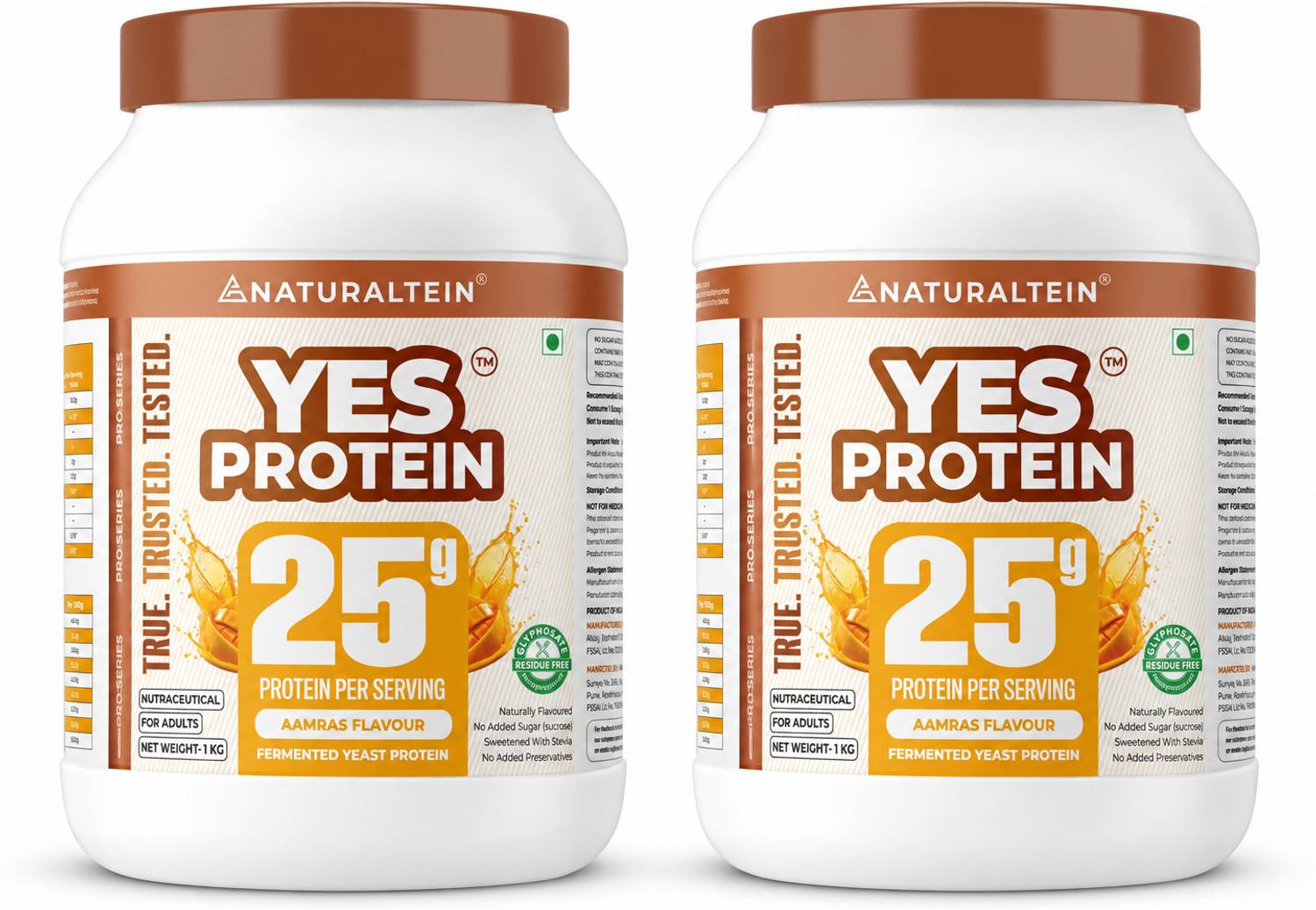 Naturaltein Yeast-Aamras PO2 2kg Protein - Image 1