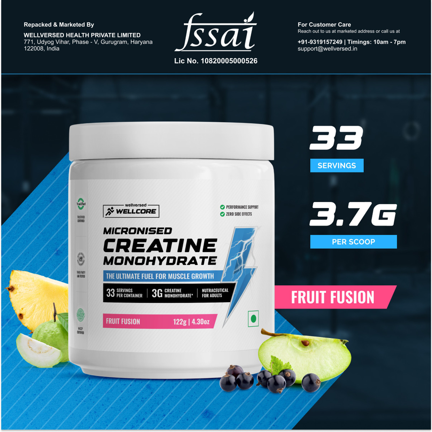 Image of Wellversed Okami Shilajit Resin (20g) + Wellcore Creatine (122g, Fruit Fusion)