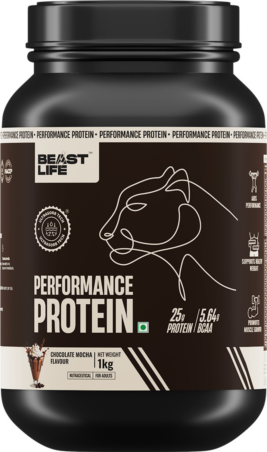 Image of BeastLife Performance Protein Powder | 25g Protein | Muscle Growth- Yeast Protein Yeast Protein