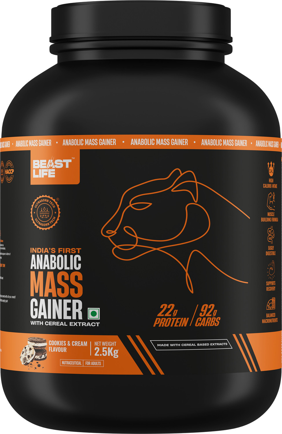 Image of BeastLife High Rich Protein Gainer - No Maltodextrin Weight Gainers /Mass Gainers