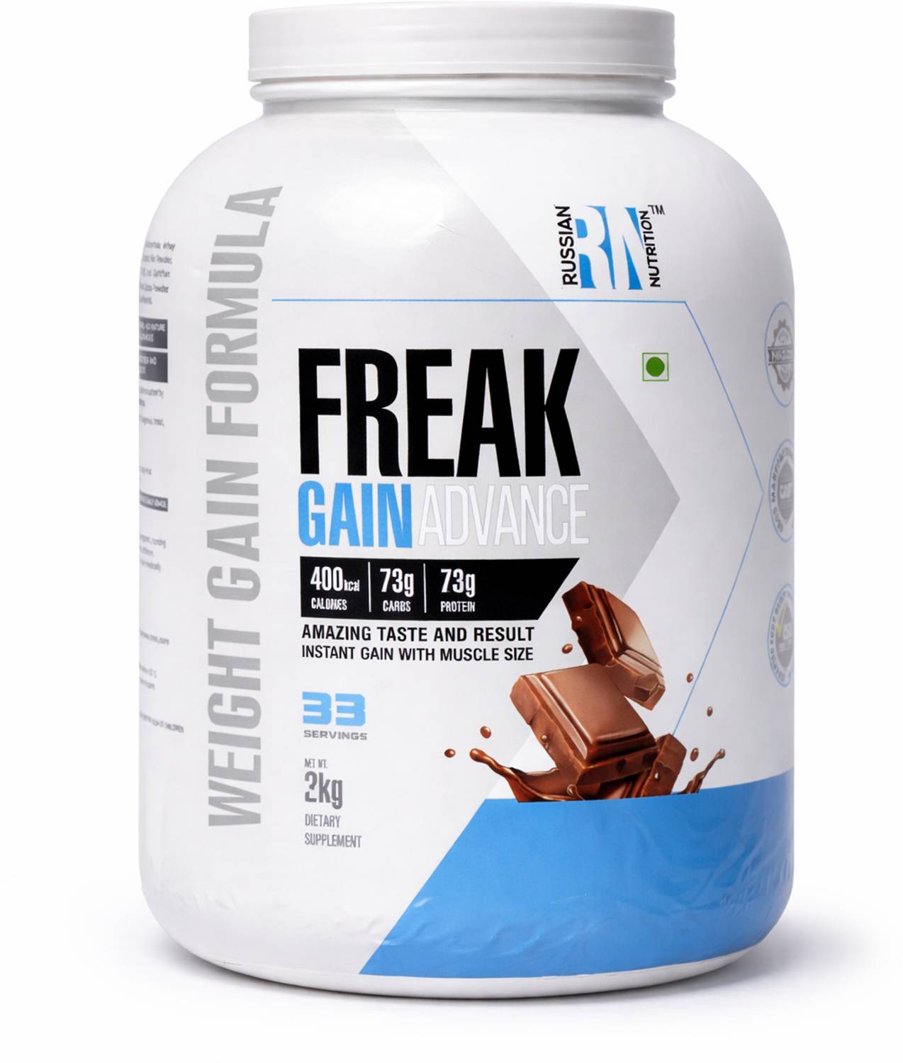 RUSSIAN NUTRITION Freak Gain Advanced Weight Gainer Chocolate 2KG
