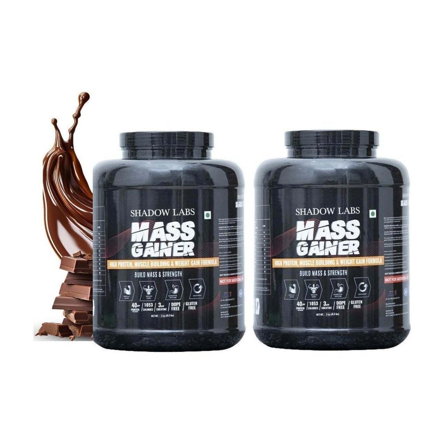 Image of OREALFIT High-Calorie Mass Gainer | Muscle Building & Weight Gain Supplement Weight Gainers /Mass Gainers