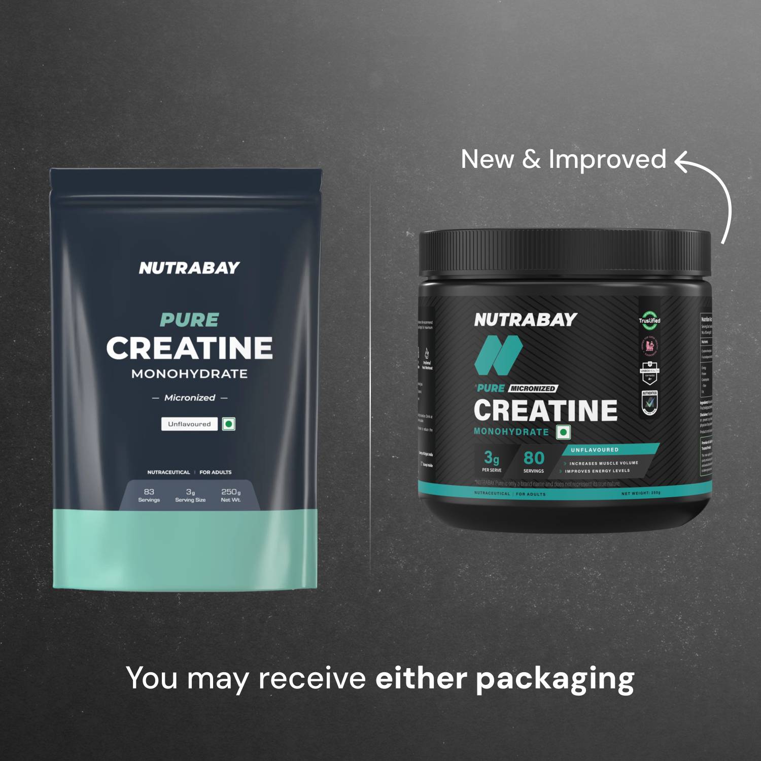 Nutrabay Pure Series Micronized Creatine Monohydrate 83 Servings - Image 2
