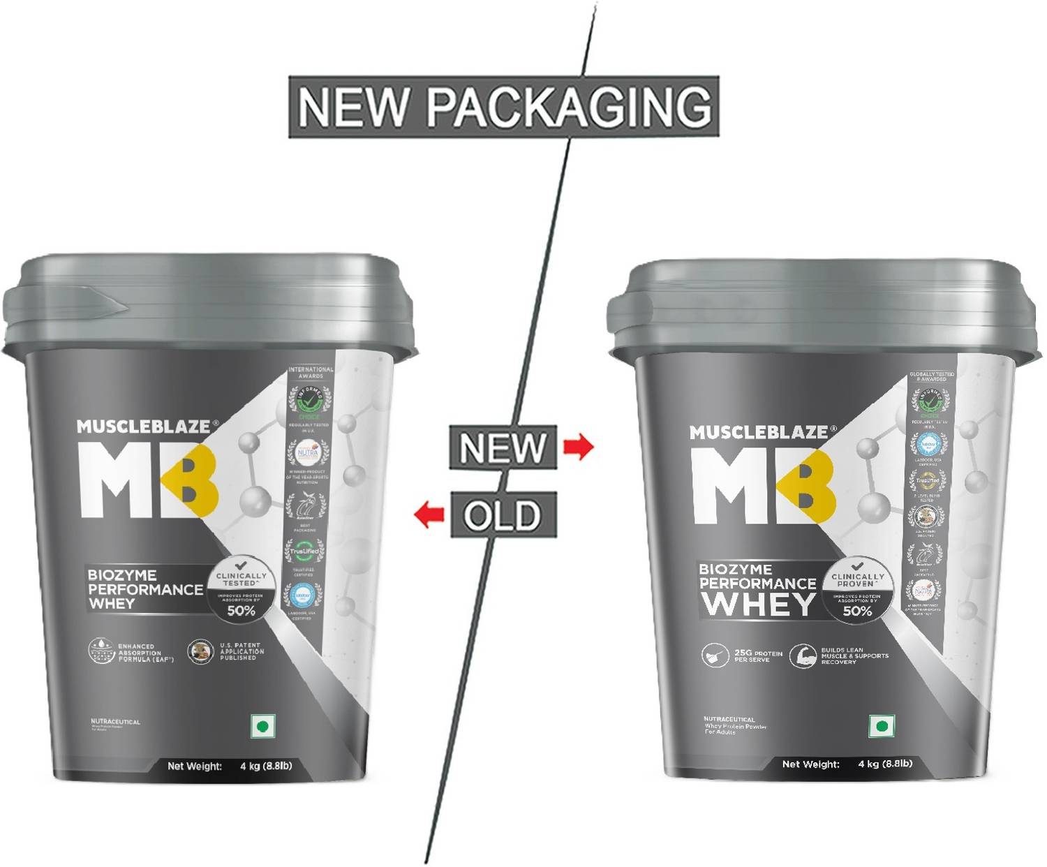 MUSCLEBLAZE Biozyme Performance Whey Protein, 25g - Image 2
