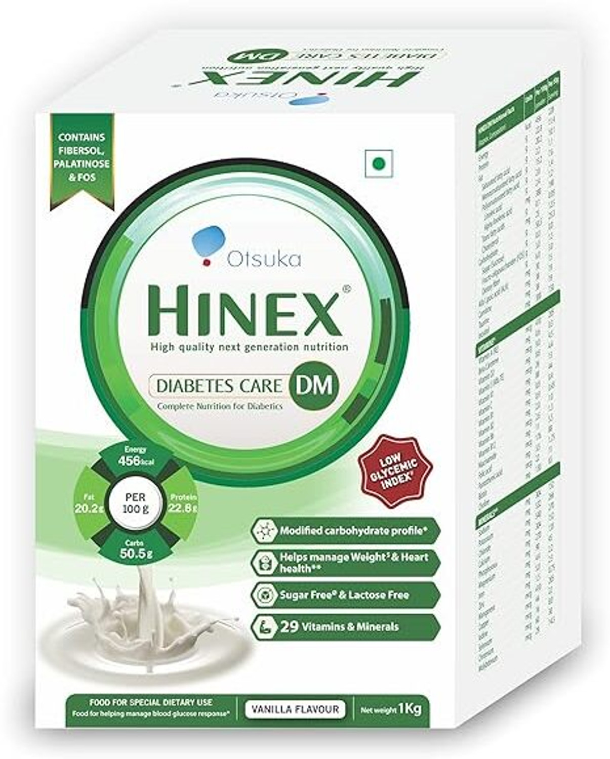 Image of HINEX DM (1 kg, VANILLA FLAVOUR) Whey Protein