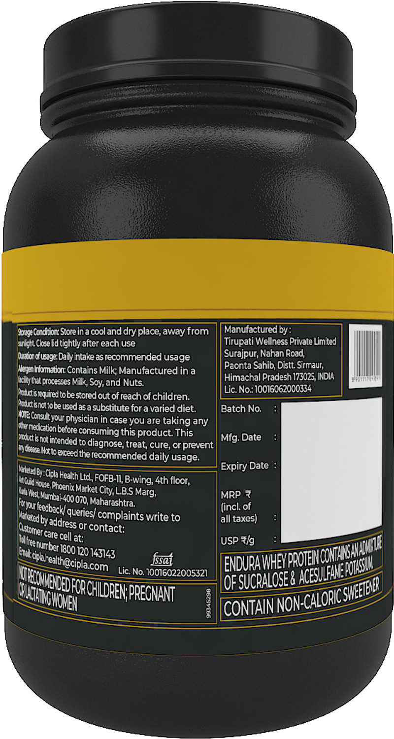 Image of Endura Gym Whey Protein | 24g Protein | For Muscle Recovery | Increase Lean Mass Whey Protein