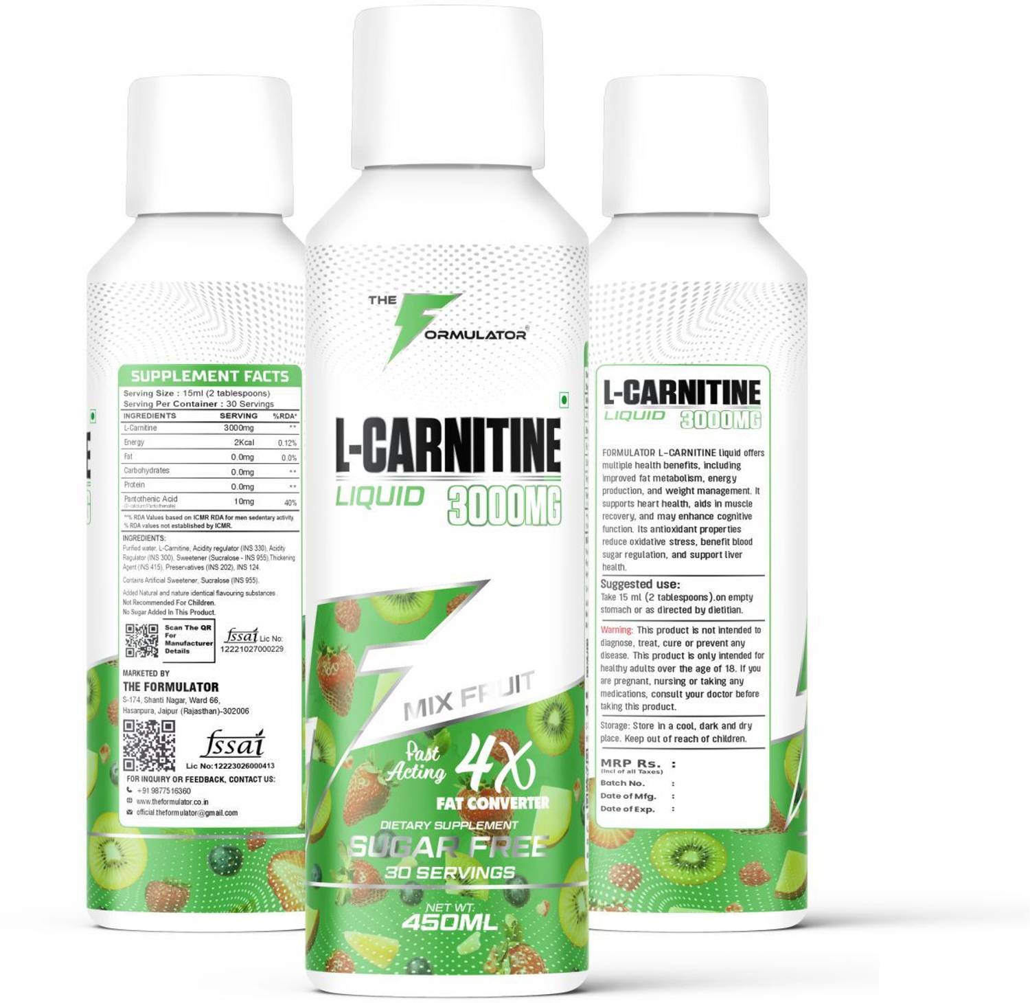 l carnitine fungsinya THE FORMULATOR L-Carnitine Liquid | 3000mg L-Carnitine | 2kcal |  Pantothenic Acid Pre Workout Price in India - Buy THE FORMULATOR L-Carnitine  Liquid | 3000mg L-Carnitine | 2kcal