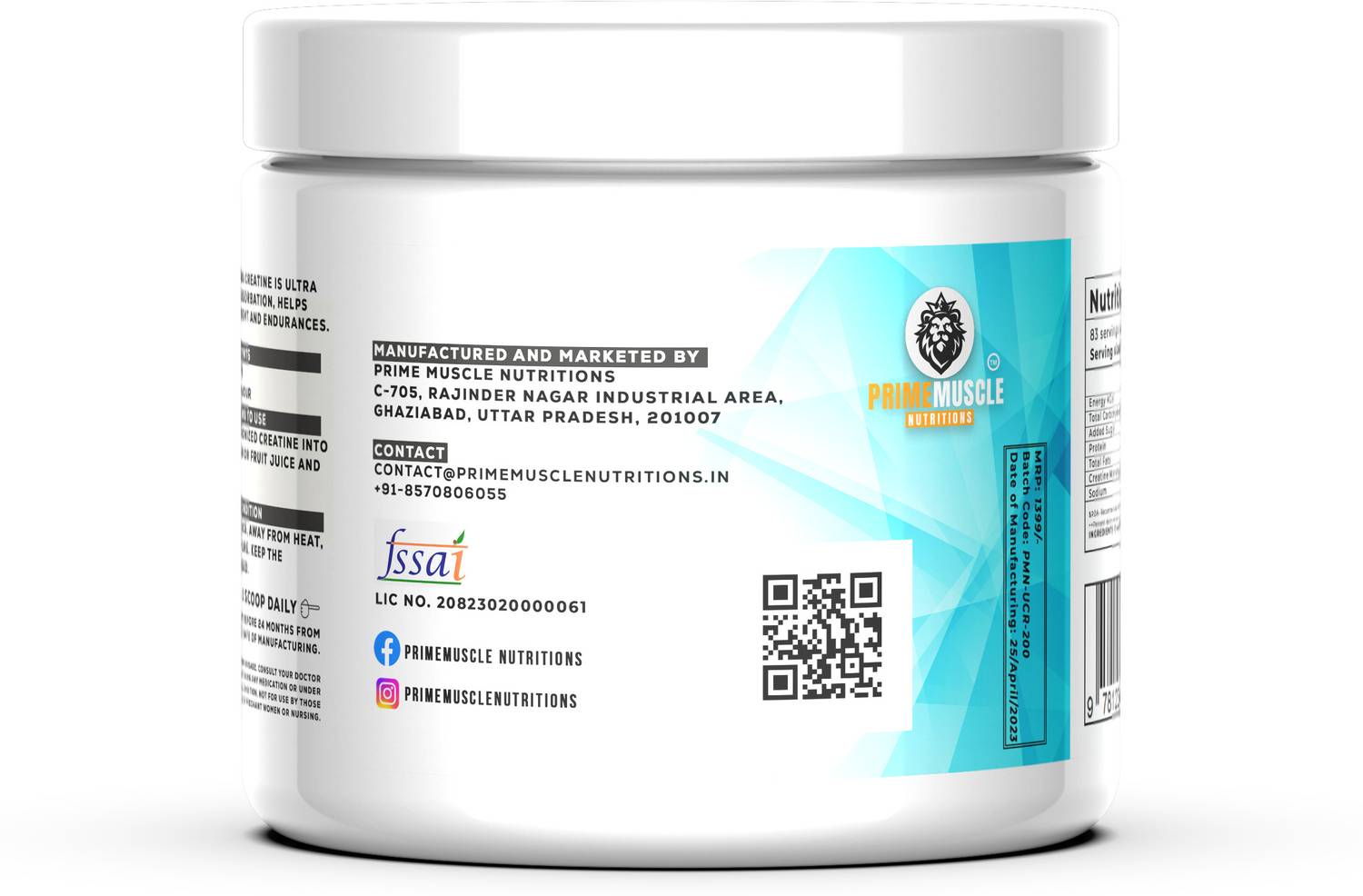 Primemuscle Creatine Monohydrate 100% Pure - Image 3