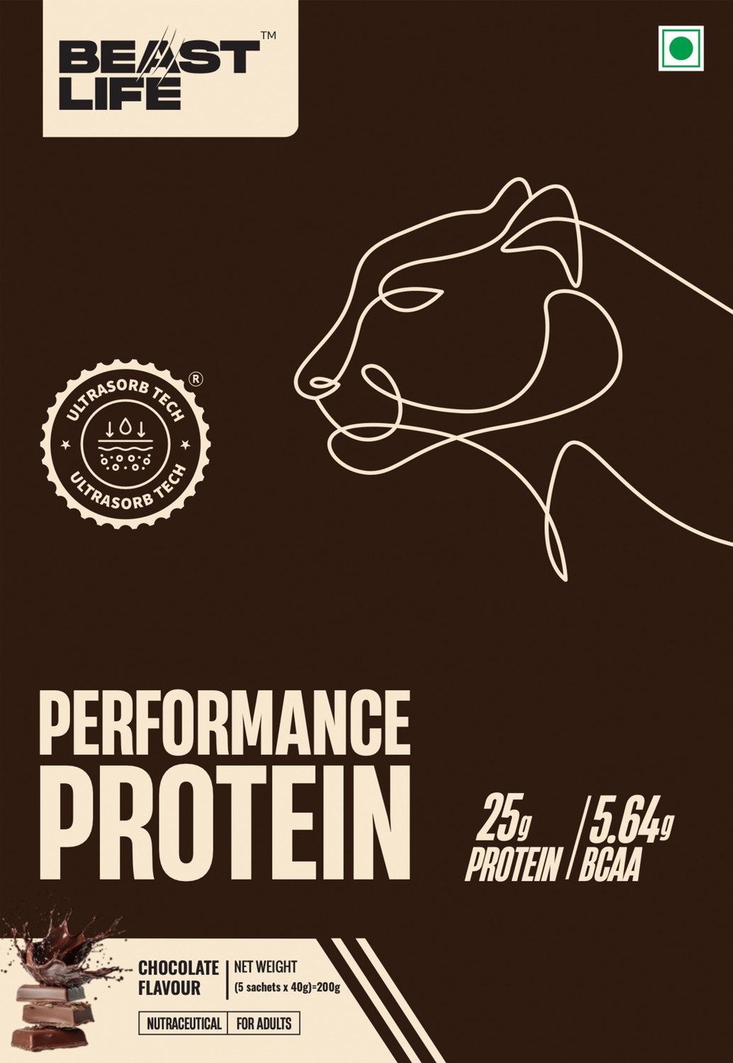 Image of BeastLife Performance Protein Powder | 25g Protein | Muscle Growth- Yeast Protein Yeast Protein