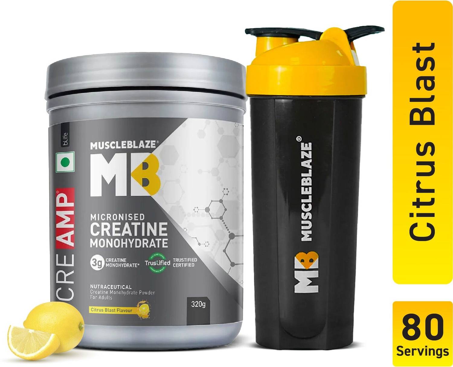 MUSCLEBLAZE Micronised Creatine Monohydrate 200g - Image 1