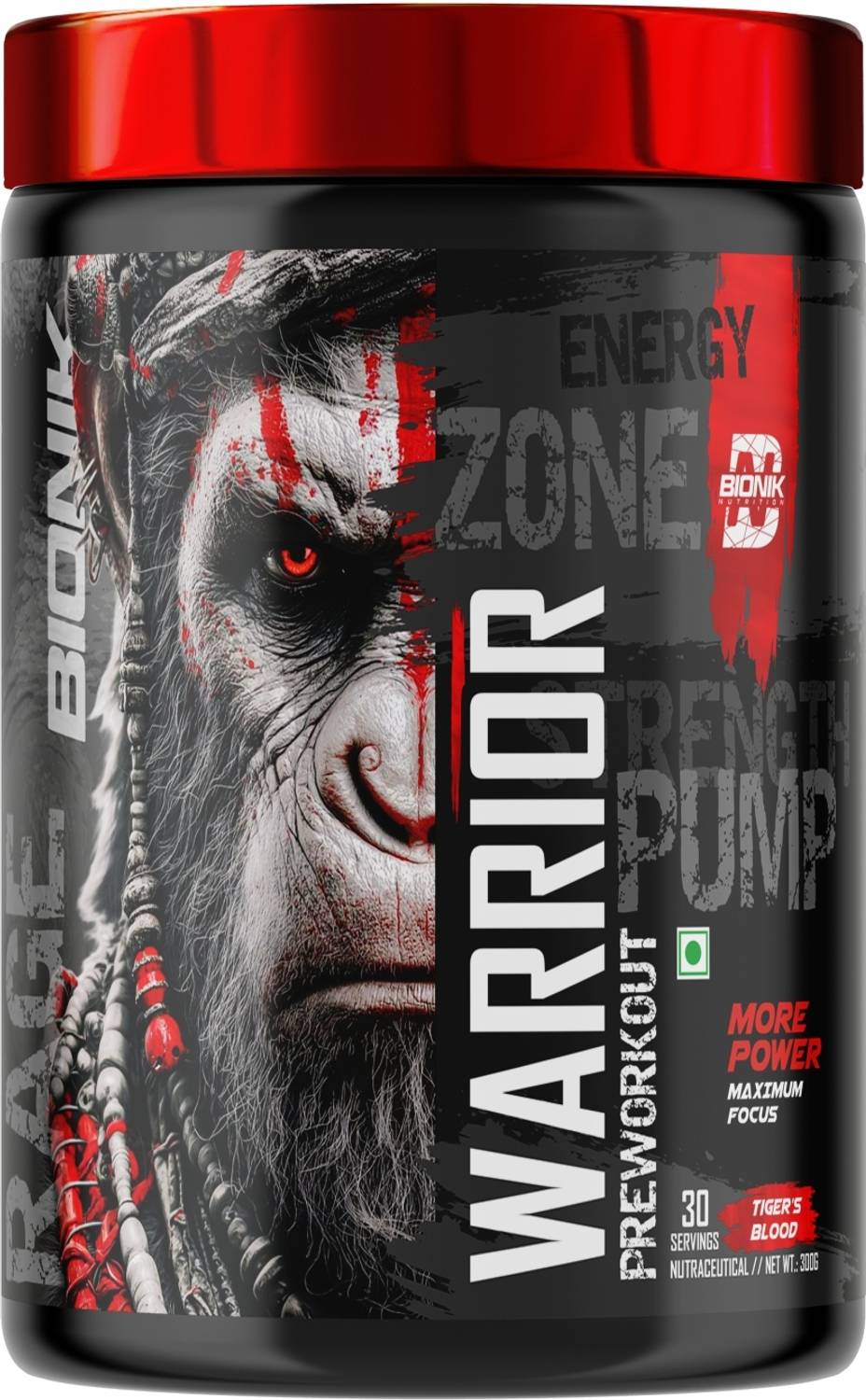 BIONIK Warrior Zone Preworkout - Image 1