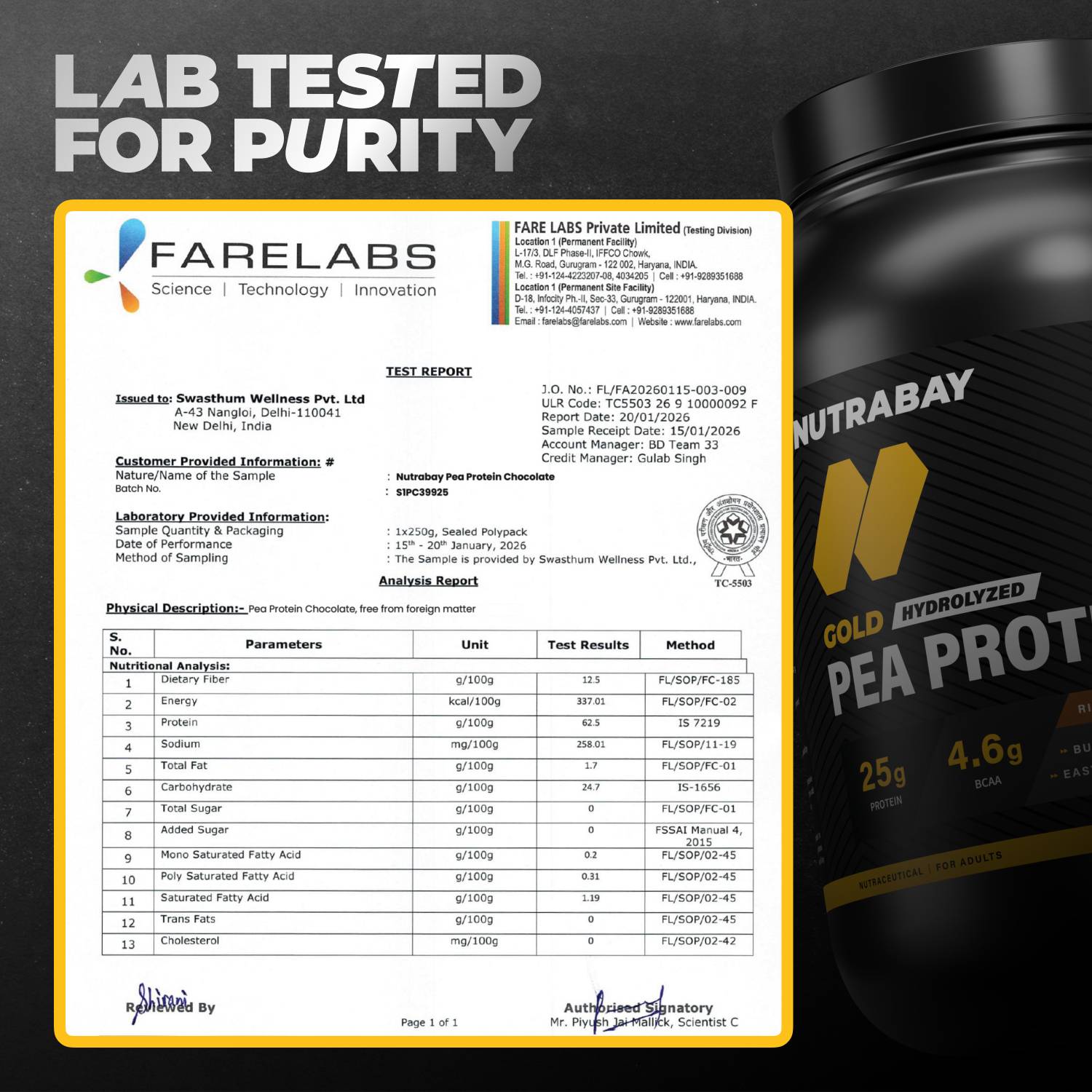 Nutrabay Gold Pea Protein Powder 25g - Image 5
