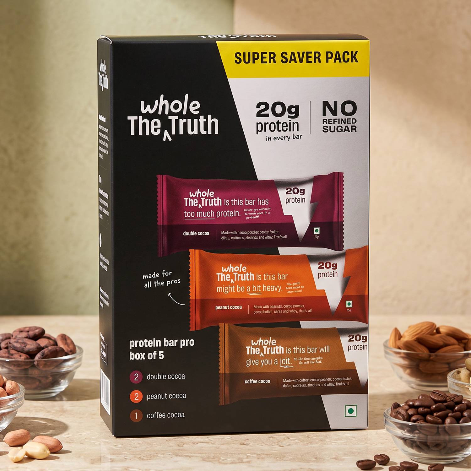 The Whole Truth High All in One Nutrition Bars 335 g - Image 1