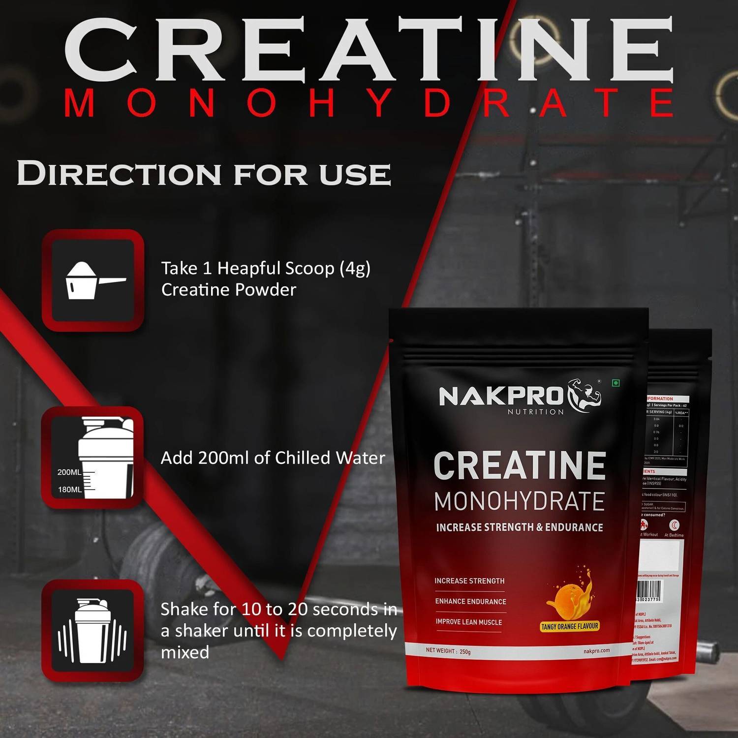 Nakpro Micronized Creatine Monohydrate - Image 4