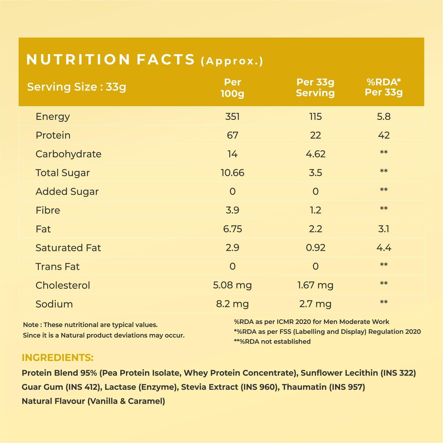 Image of NATURALTEIN Good Prot 1kg Vanilla Caramel | 22g Protein | Natural & Clean Blend Plant-Based Protein