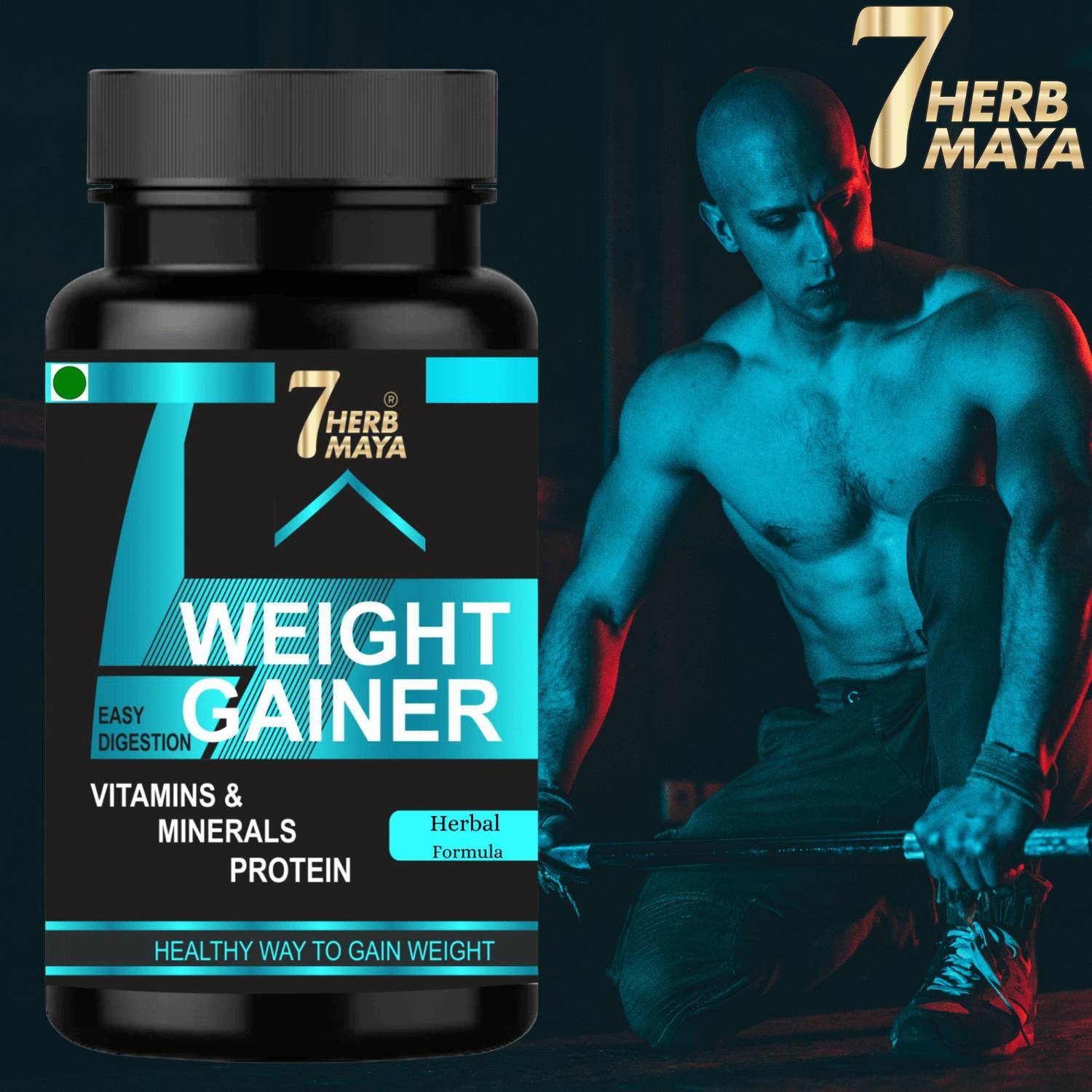 7Herbmaya Weight Gain, Muscle Building & Mass Gain Weight Gain Tablet/Mass Gainers Capsule Weight Gainers/Mass Gainers