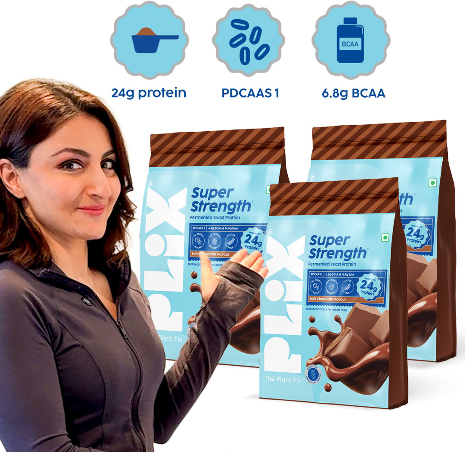Image of The Plant Fix Plix Super Strength Fermented Yeast Protein | Yeast Protein Powder Plant-Based Protein
