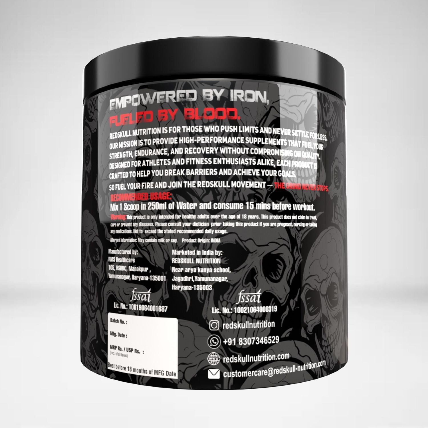 Image of redskull nutrition CARNIVOX 3000MG L CARNITINE |Triple Strength Formula |Fast-Acting for Fat Loss Pre Workout