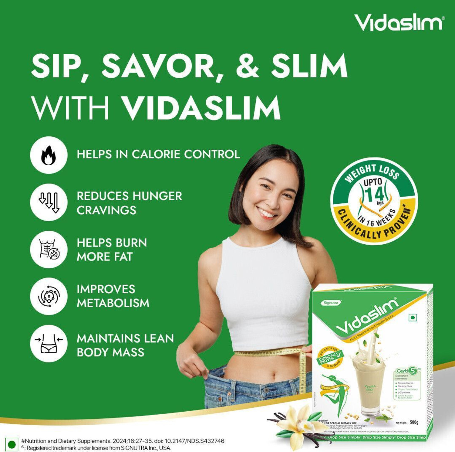 Image of vidaslim Meal Replacement Health Shake for Weight Loss Protein Shake