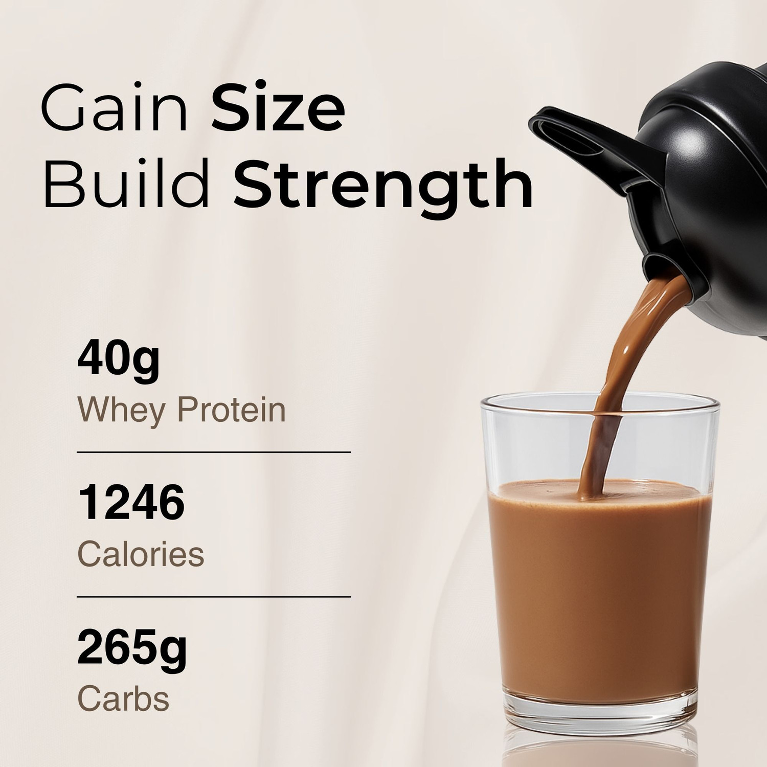 Image of Labrada Super Mass Gainer | Weight Gainer with Protein | Weight Gainers /Mass Gainers (1 kg, Chocolate Ice Cream)