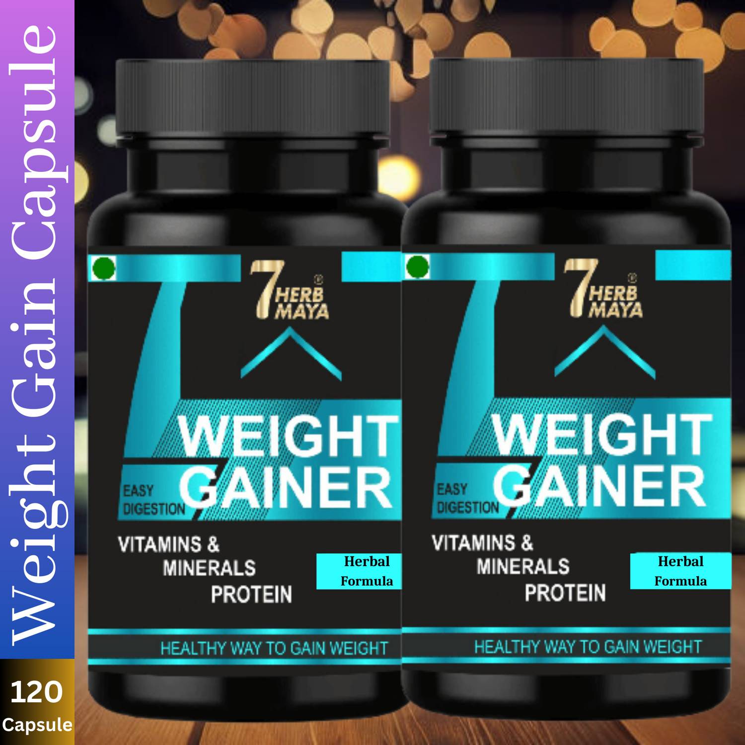 7Herbmaya Advance Mass Gainer for Muscles | Men & Women Weight Gainers/Mass Gainers Weight Gainers/Mass Gainers