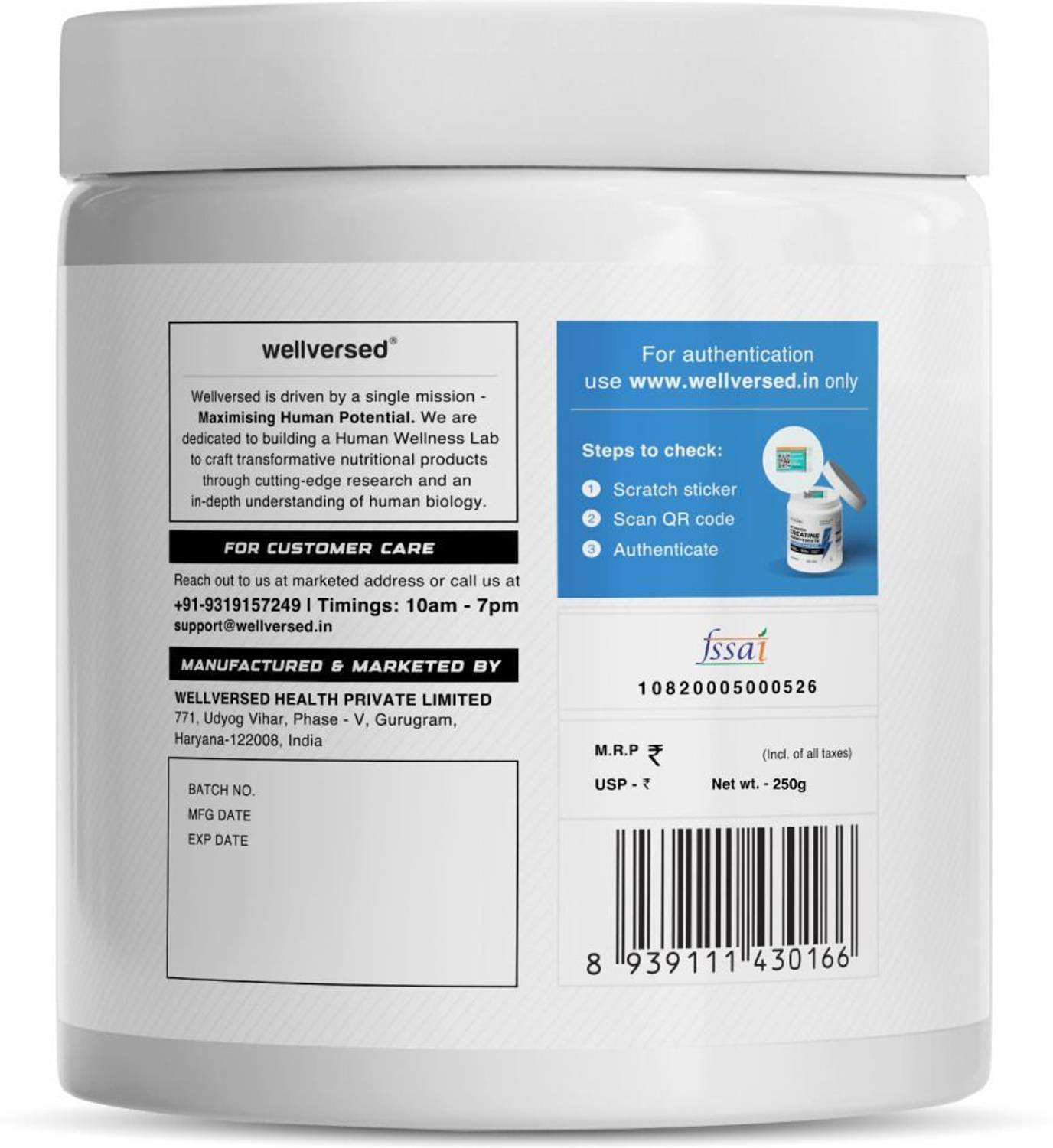 Wellcore Micronised Monohydrate 100% Pure Creatine 100g - Image 5