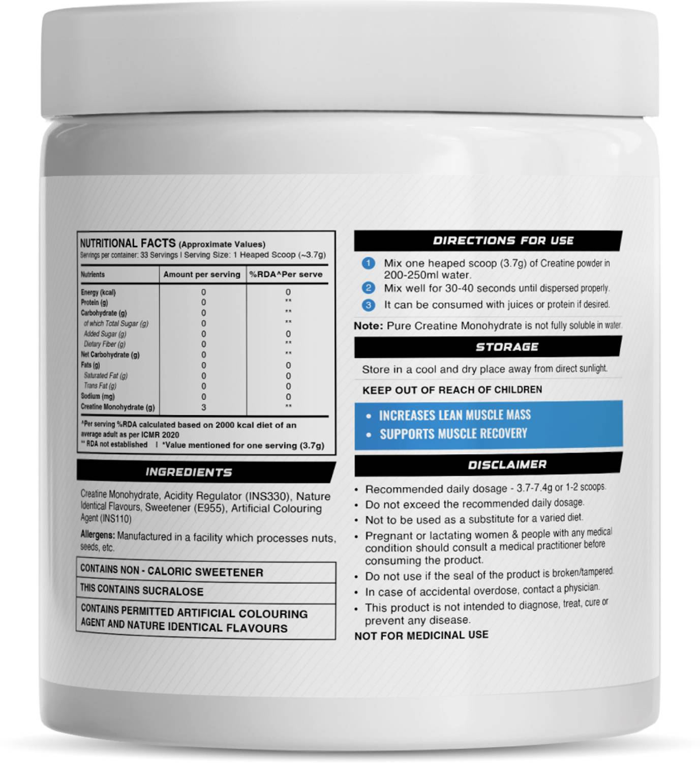 Wellcore Micronised Creatine Monohydrate 100g - Image 5