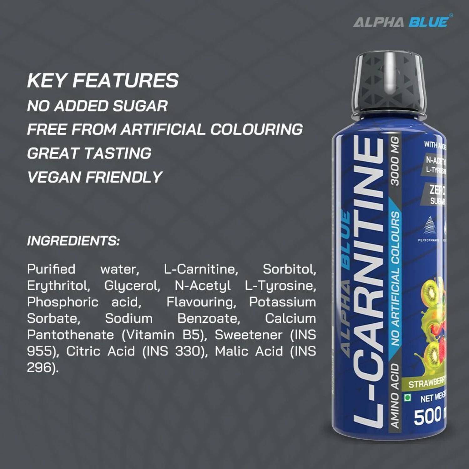 l tyrosine and l carnitine together ALPHABLUE Liquid L-Carnitine With Added N-Acetyl, L-Tyrosine | 3000mg-  Amino Acid EAA (Essential Amino Acids) Price in India - Buy ALPHABLUE Liquid  L-Carnitine With Added N-Acetyl, L-Tyrosine