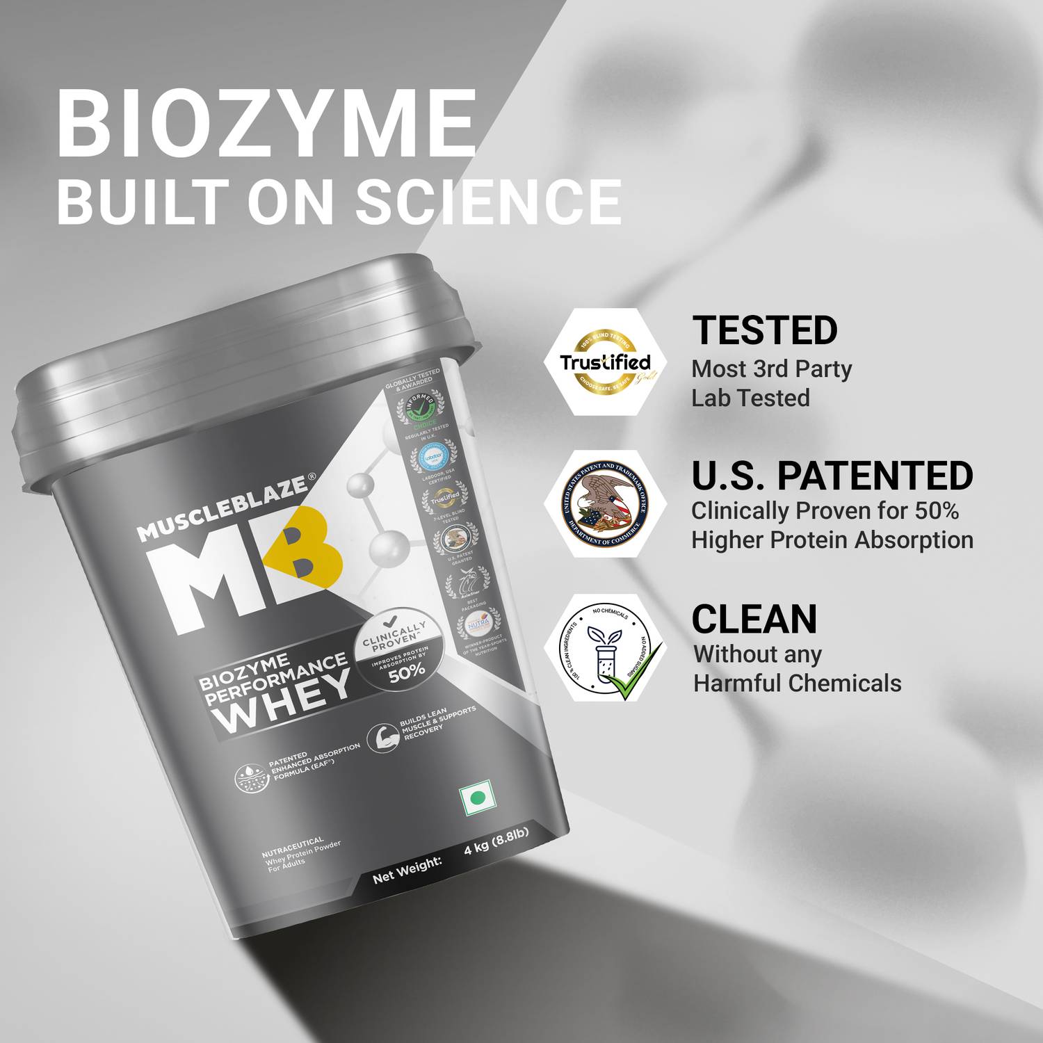 MUSCLEBLAZE Biozyme 25g Protein Powder - Image 3