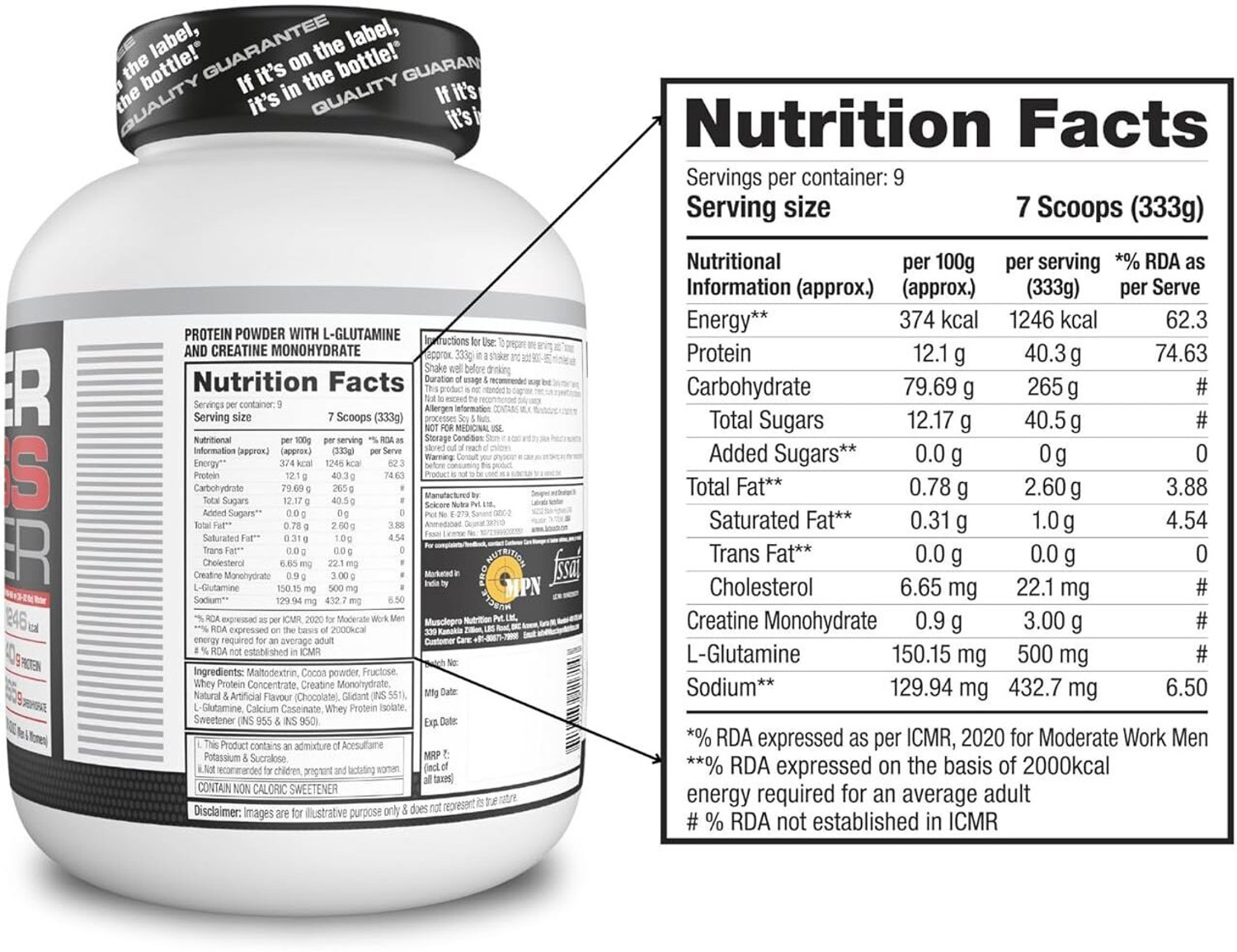 Image of Labrada nutrition Super Mass Gainer 3kg |(Triple Rich Chocolate) Weight Gainers /Mass Gainers