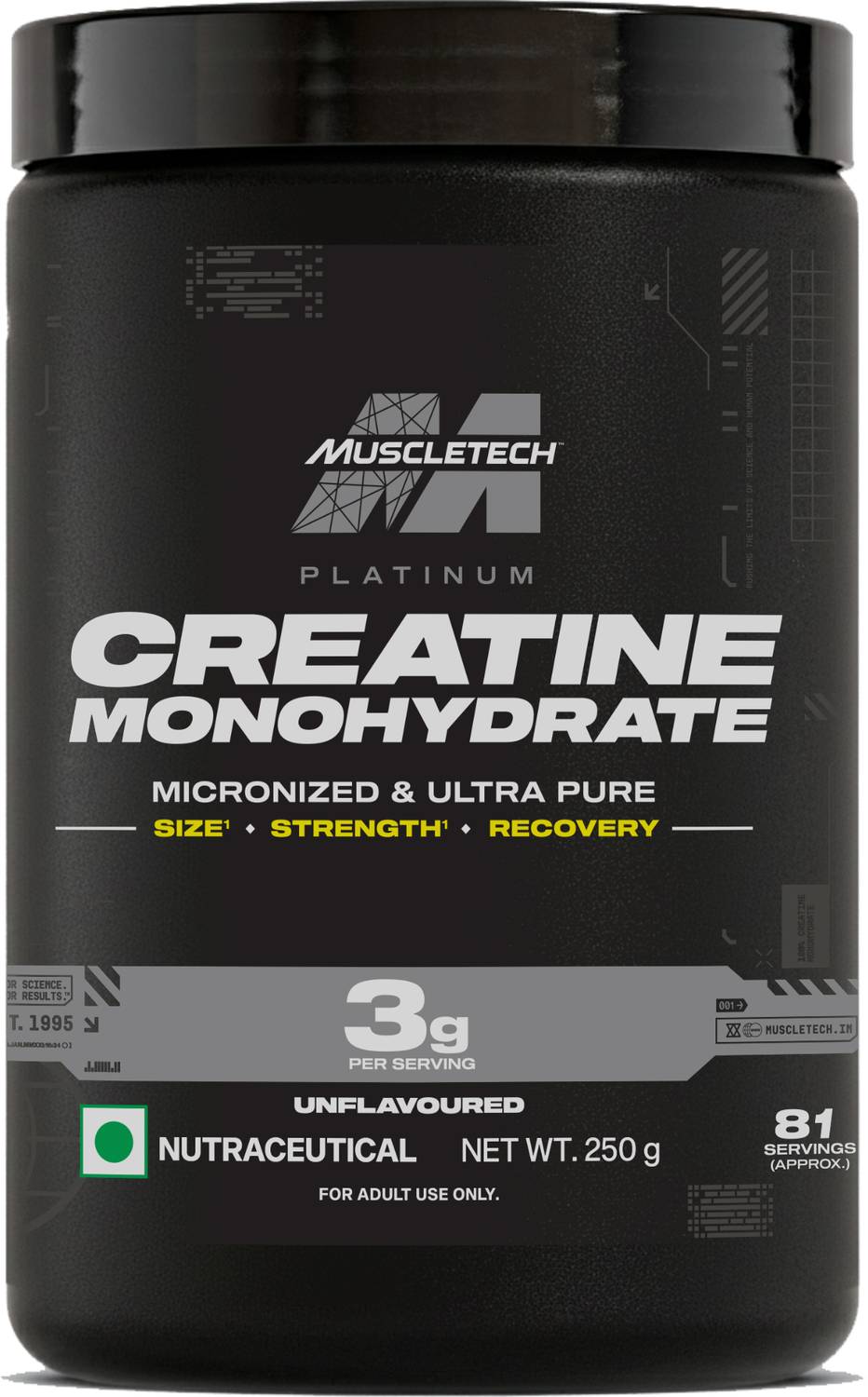 Muscletech Platinum Monohydrate Creatine 250g