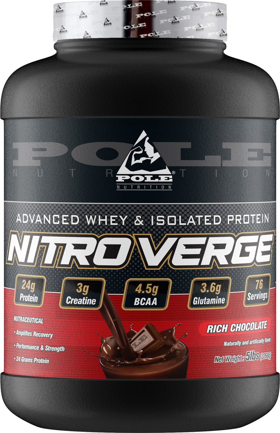 Image of Pole Nutrition POLE NITRO VERGE PROTEIN RICH CHOCOLATE Whey Protein