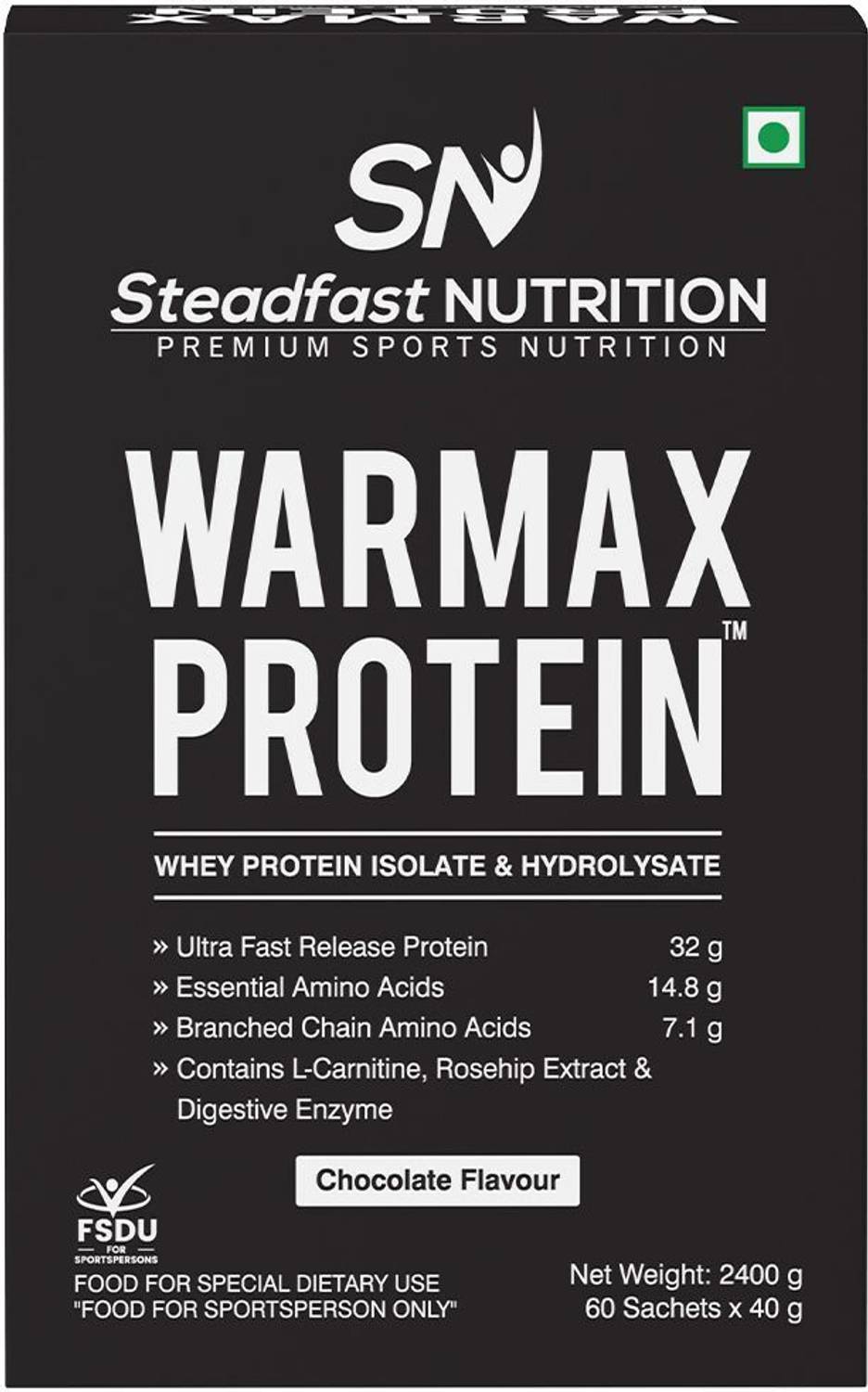 Steadfast NUTRITION Warmax Protein, Isolate & Hydrolysate, 32G Protein With  L-Carnitine & L-Arginine Whey Protein Price in India