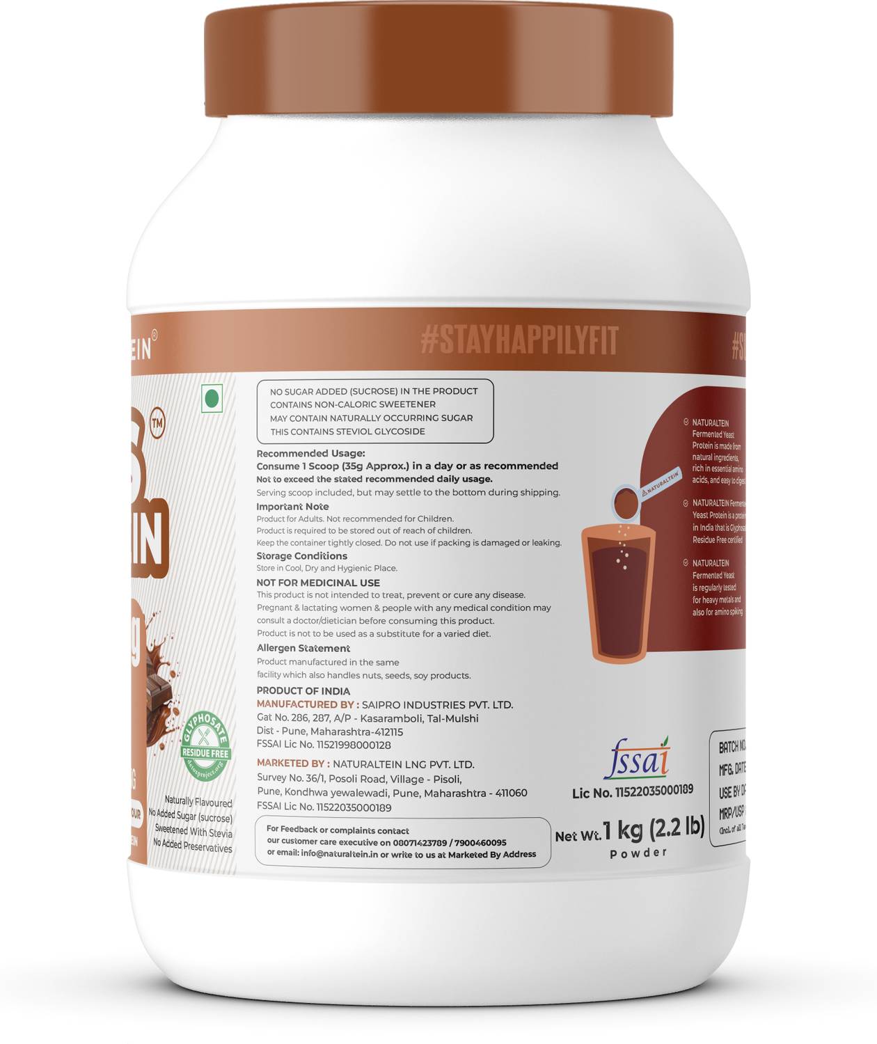 Naturaltein Fermented Yeast Protein Powder 25g - Image 3