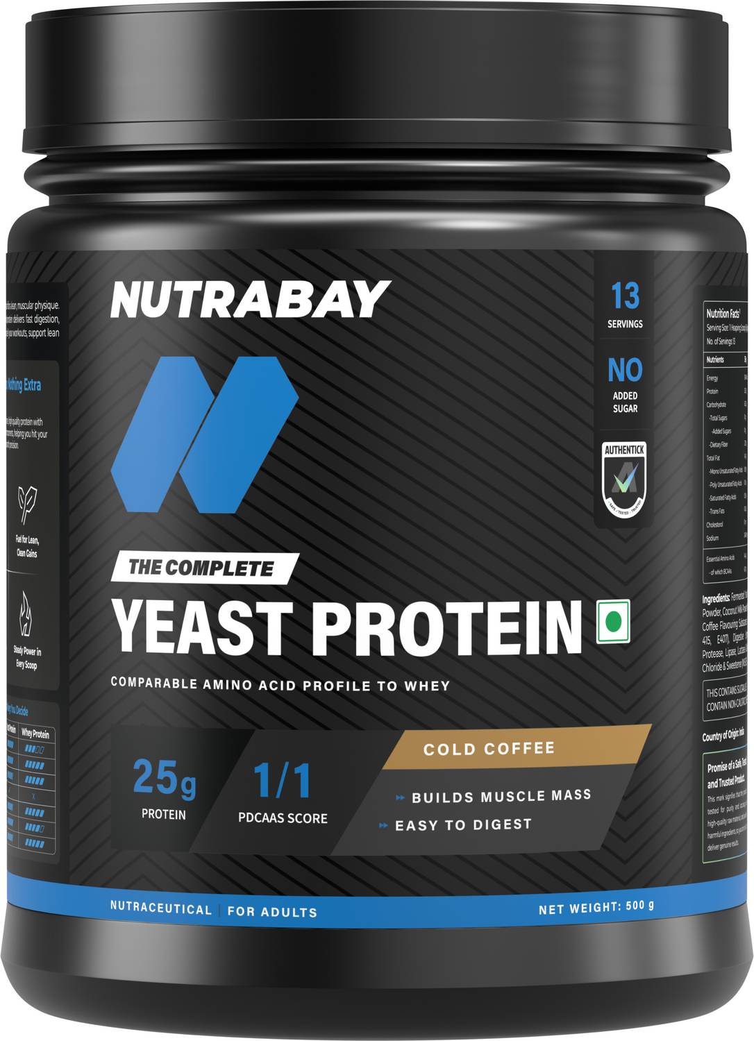 Nutrabay Yeast Protein Powder 25g - Image 1