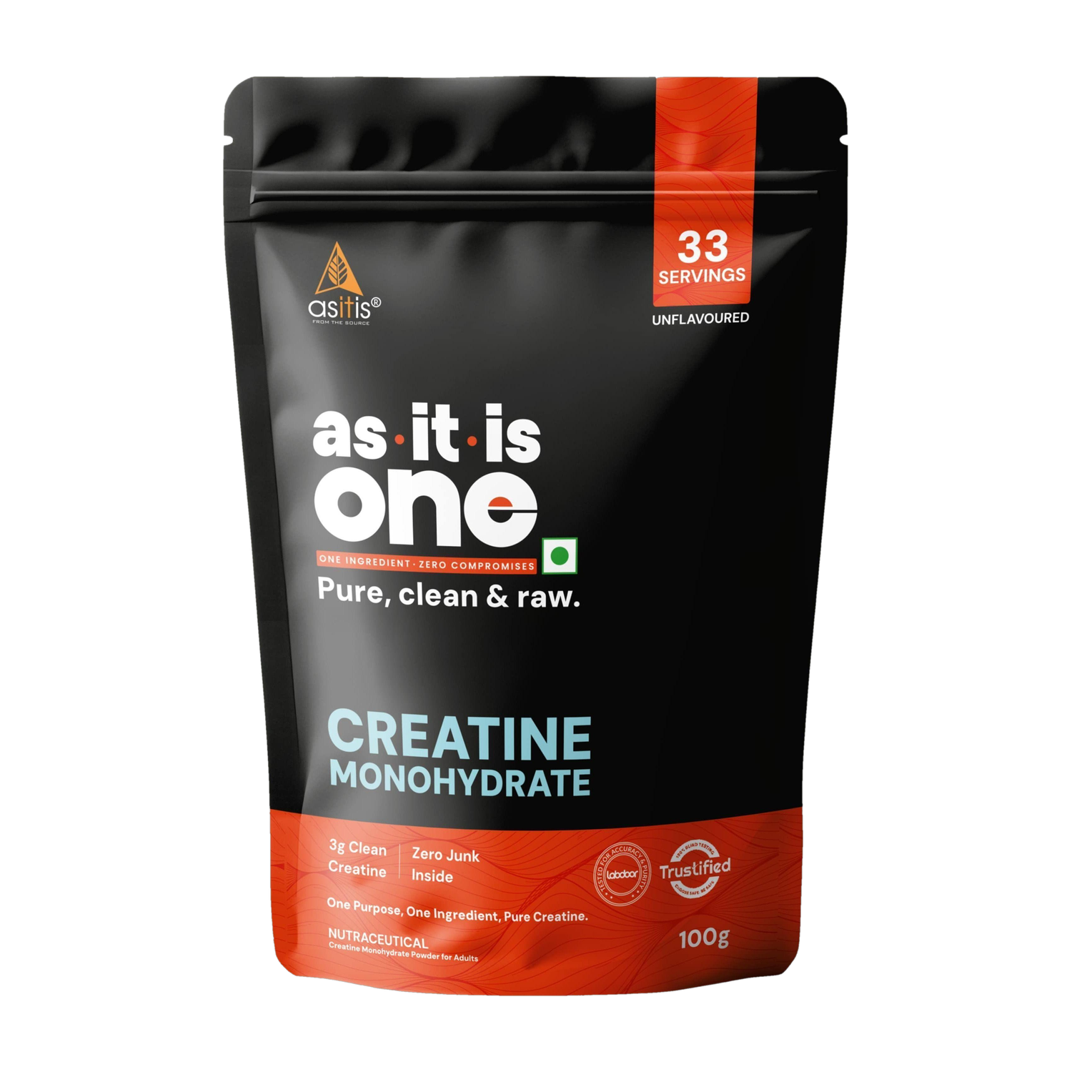 AS-IT-IS Nutrition One Monohydrate Creatine 100 g - Image 1