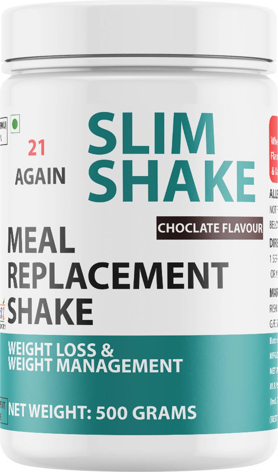 21 again Meal Replacement Shake | Slim Shake | For Weight Loss & Weight Management Protein Shake