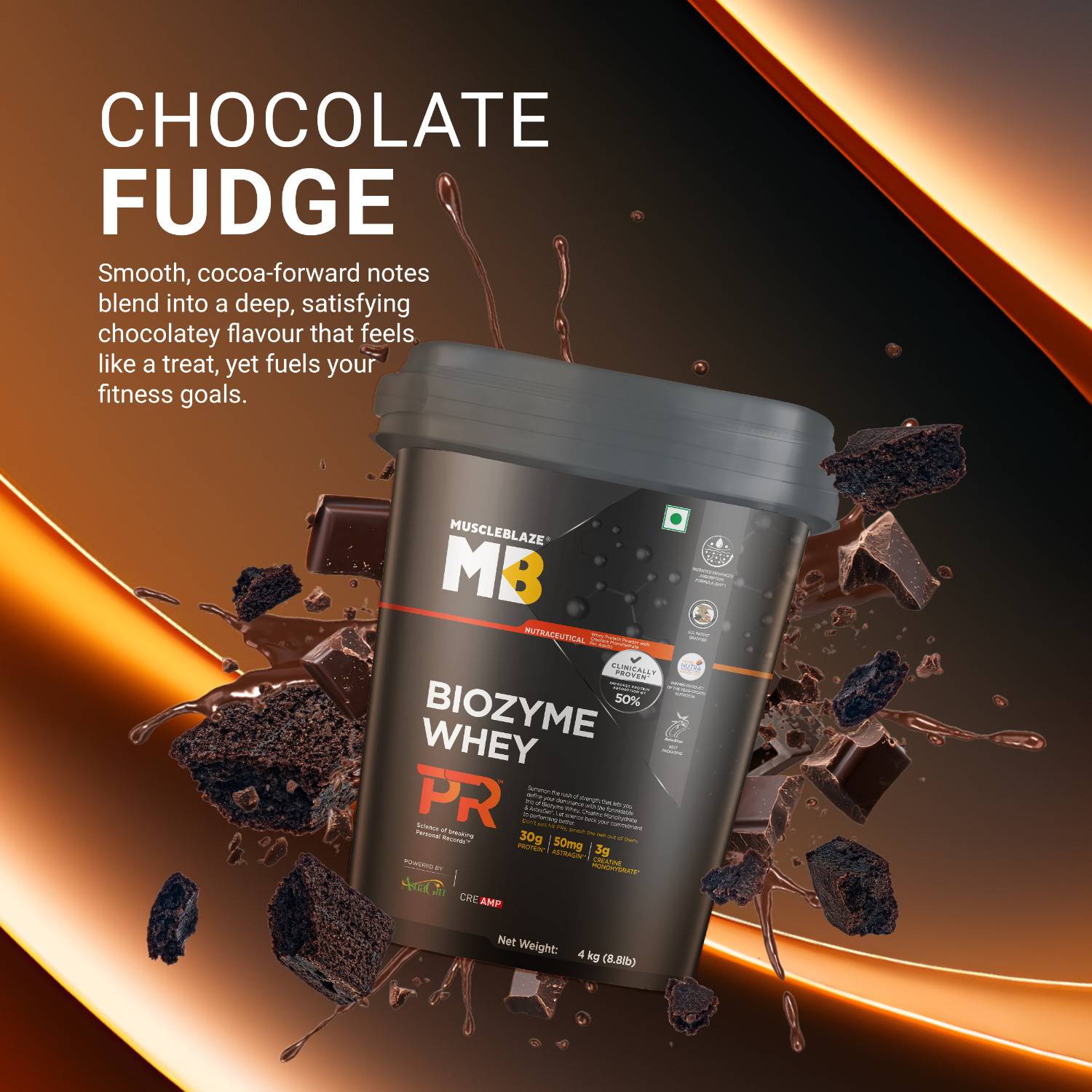 MUSCLEBLAZE Biozyme Whey PR with Creatine Monohydrate & AstraGin - Image 3