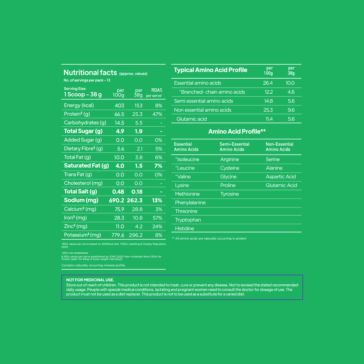 Image of Yogabar Chocolate Plant Protein | 25g Protein per Serve | Clean Ingredients Plant-Based Protein